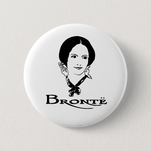 Badge Rond 5 Cm Charlotte Bronte (Devant)
