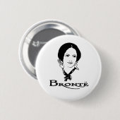 Badge Rond 5 Cm Charlotte Bronte (Devant & derrière)