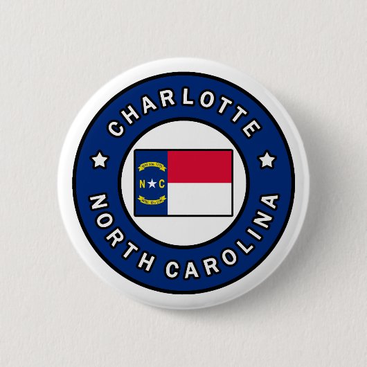 Badge Rond 5 Cm Charlotte Caroline du Nord (Devant)