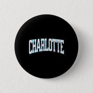 Badge Rond 5 Cm Charlotte Soccer Vintage Ville