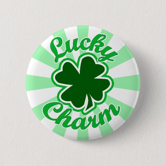 Badge Rond 5 Cm Charme chanceux (Devant)