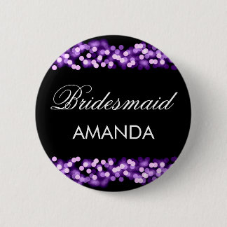 Badge Rond 5 Cm Charme pourpre de Hollywood de faveur de