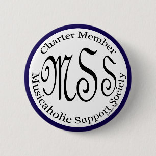 Badge Rond 5 Cm Charte Membre Musicaholic Support Society