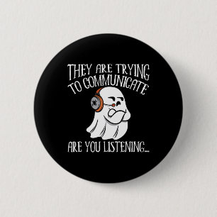 Badge Rond 5 Cm Chasse à l'évp paranormal Aventures du chasseur fa