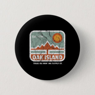 Badge Rond 5 Cm Chasse au trésor de l'île de chêne Approvisionneme