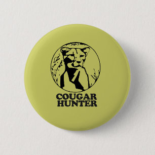 BADGE ROND 5 CM CHASSE DE COUGAR