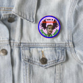Badge Rond 5 Cm chasse de démocrate pour des moos (En situation)