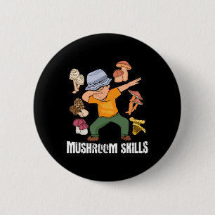 Badge Rond 5 Cm Chasseur de champignons amateur d'hommes Fugi cuei