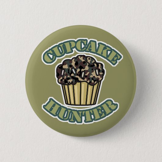 Badge Rond 5 Cm Chasseur de Cupcakes (Devant)