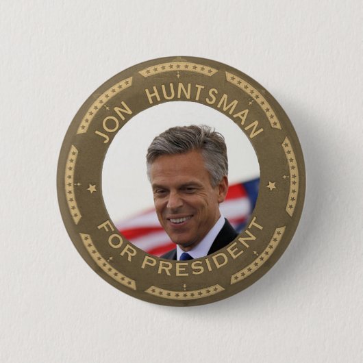 Badge Rond 5 Cm Chasseur de Jon pour le président (Devant)