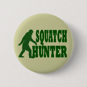 Badge Rond 5 Cm Chasseur de squatch
