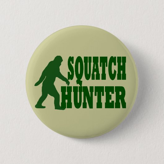 Badge Rond 5 Cm Chasseur de squatch (Devant)