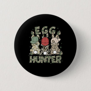 Badge Rond 5 Cm Chasseur d'oeufs Cerf Buck Camo Casquette Cerf Cha