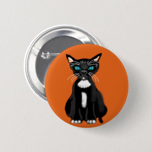Badge Rond 5 Cm chat (Devant & derrière)