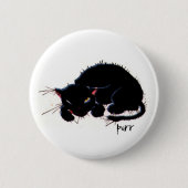 Badge Rond 5 Cm Chat (Devant)