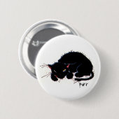 Badge Rond 5 Cm Chat (Devant & derrière)