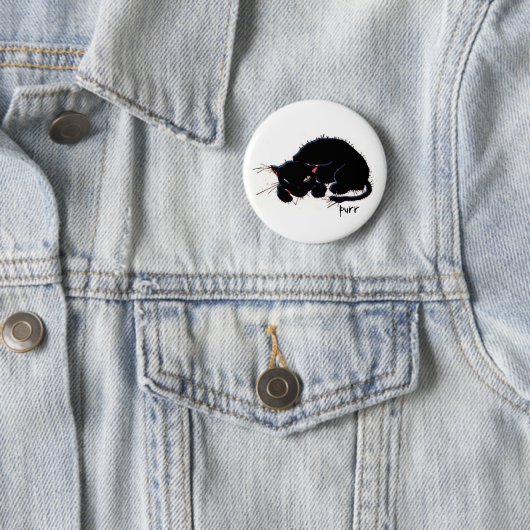 Badge Rond 5 Cm Chat (En situation)
