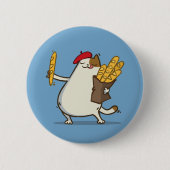 Badge Rond 5 Cm Chat №3 de vendredi (Devant)