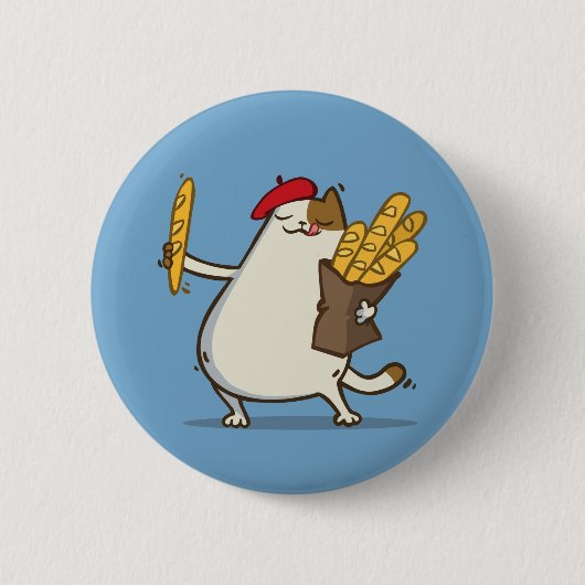 Badge Rond 5 Cm Chat №3 de vendredi (Devant)