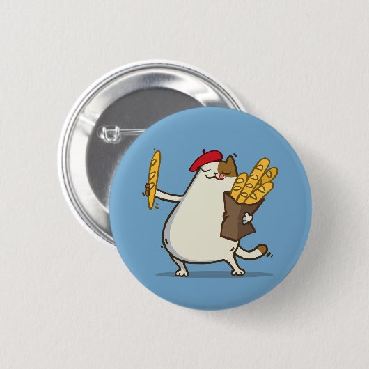 Badge Rond 5 Cm Chat №3 de vendredi (Devant & derrière)