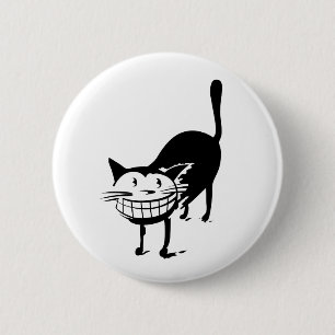 Badge Rond 5 Cm Chat à grains