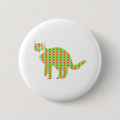 Badge Rond 5 Cm Chat à motifs (Devant)