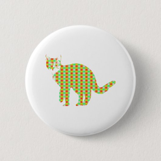 Badge Rond 5 Cm Chat à motifs (Devant)