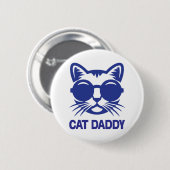Badge Rond 5 Cm Chat Art Chat Daddy (Devant & derrière)