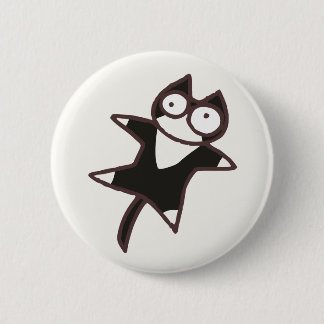 Badge Rond 5 Cm Chat bicolore mignon de Kawaii {un bon nombre de