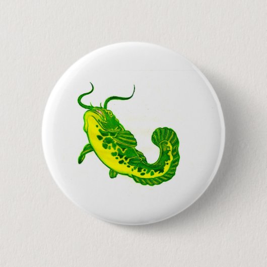Badge Rond 5 Cm Chat-chauve-souris chanceux (Devant)