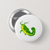 Badge Rond 5 Cm Chat-chauve-souris chanceux (Devant & derrière)
