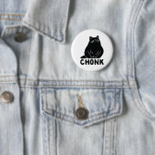 Badge Rond 5 Cm Chat Chonk (En situation)