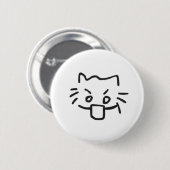 Badge Rond 5 Cm chat choqué (Devant & derrière)