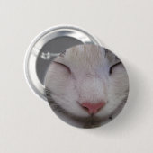 Badge Rond 5 Cm Chat couché (Devant & derrière)