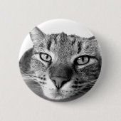 Badge Rond 5 Cm Chat couché (Devant)