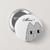 Badge Rond 5 Cm Chat d'Anime (Devant & derrière)