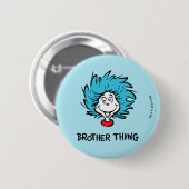 Badge Rond 5 Cm Chat dans la chose Casquette une chose deux chose  (Devant & derrière)