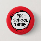 Badge Rond 5 Cm Chat dans le Casquette | Choses préscolaires (Devant)