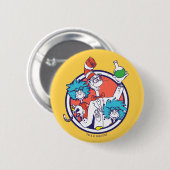 Badge Rond 5 Cm Chat dans le Casquette & Lab Tech One Lab Tech Two (Devant & derrière)
