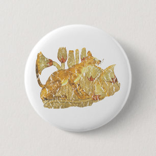 Badge Rond 5 Cm chat dans le marais