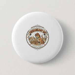 Badge Rond 5 Cm Chat d'archéologie Chat d'archéologie Art vectorie