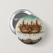 Badge Rond 5 Cm Chat de Cheshire (Devant & derrière)