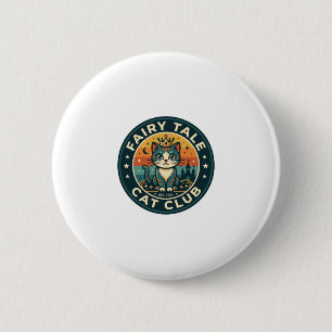 Badge Rond 5 Cm Chat de conte de fées Design de chaton mignon - Ch