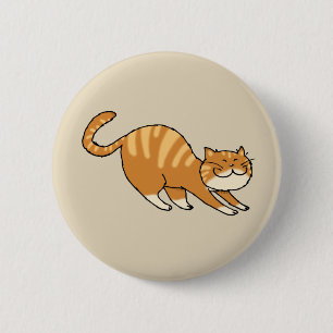 Badge Rond 5 Cm chat de étirage drôle