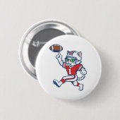 Badge Rond 5 Cm Chat de foot drôle (Devant & derrière)