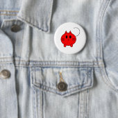 Badge Rond 5 Cm Chat de Kawaii Neko Linux (En situation)