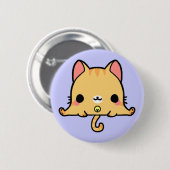 Badge Rond 5 Cm Chat de Kawaii (vous changez l'arrière - plan !) (Devant & derrière)