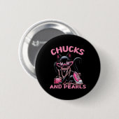 Badge Rond 5 Cm Chat de mode (Devant & derrière)