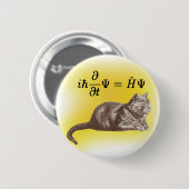 Badge Rond 5 Cm Chat de Schrodinger (Devant & derrière)