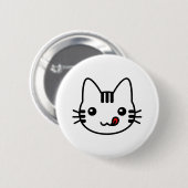 Badge Rond 5 Cm Chat de sushi (Devant & derrière)